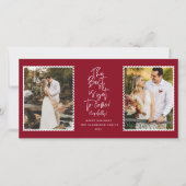 Het beste is nog 2 foto's. feestdagenkaart (Voorkant)