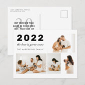 Het beste is nog maar nieuwjaar 4 Foto Holiday Briefkaart (Voorkant / Achterkant)