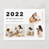 Het beste is nog maar nieuwjaar 4 Foto Holiday Briefkaart (Voorkant)