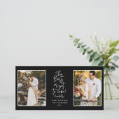 Het beste is nog maar twee foto-feestdagen. feestdagenkaart (Staand voorkant)