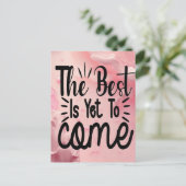 Het beste is nog niet bereikt briefkaart (Staand voorkant)