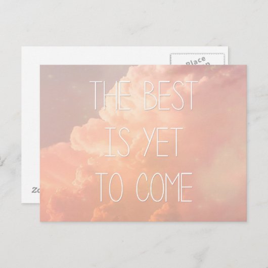 Het beste is nog niet bereikt briefkaart (Voorkant / Achterkant)