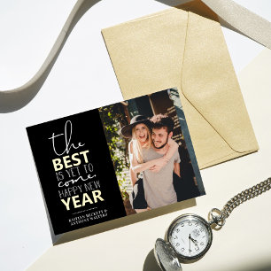 Het beste is nog niet bereikt Happy New Year-fot Folie Feestdagenkaart