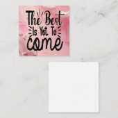 Het beste is nog niet bereikt informatiekaartje (Voorkant / Achterkant)