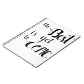 Het beste is nog niet bereikt notitieboek (Linkerzijde)