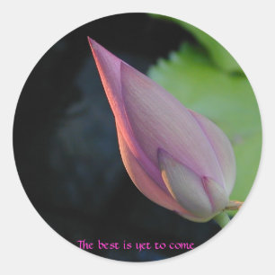 Het beste is nog niet bereikt ronde sticker