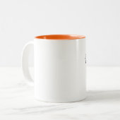 Het beste is nog niet bereikt tweekleurige koffiemok (Voorkant links)