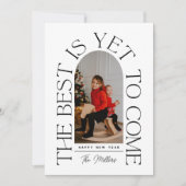 Het beste is nog niet bereikt | Typografische foto Feestdagenkaart (Voorkant)