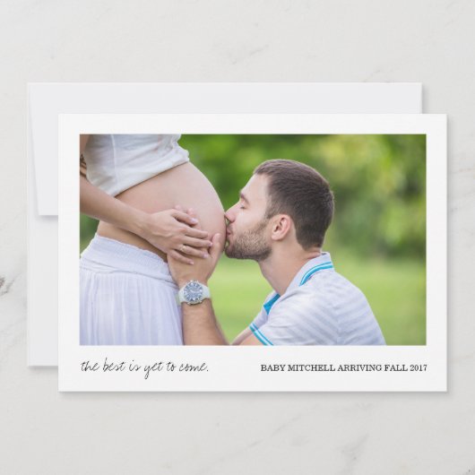 Het beste is nog niet bereikt | Zwangerschap Aanko Aankondiging (Voorkant)