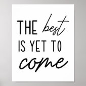 Het beste is nog niet Motivatie Poster (Voorkant)