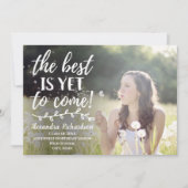 Het beste is nog niet om het Afstuderen van de Fot Kaart (Voorkant)