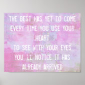 Het beste is nog niet om inspiratiewijsheid te cit poster (Voorkant)