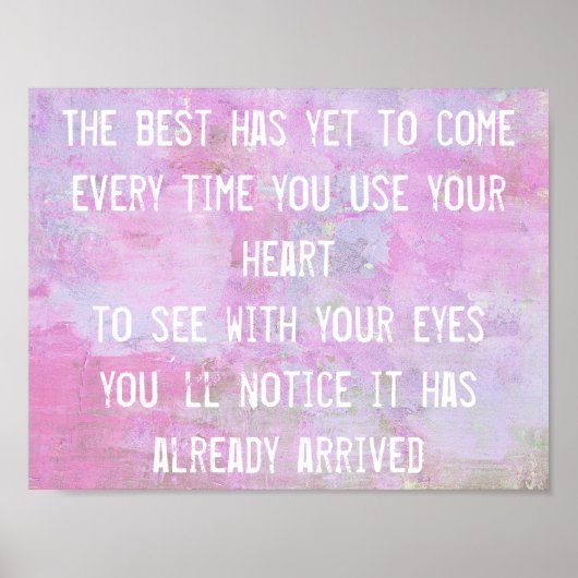 Het beste is nog niet om inspiratiewijsheid te cit poster (Voorkant)