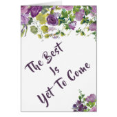 Het beste is nog niet te komen. (Voorkant)