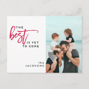 Het beste is nog niet voor de moderne Kerstmis. Feestdagenkaart