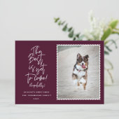 Het beste is nog om een fotovakantiekaartje te kop feestdagenkaart (Staand voorkant)