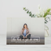 Het beste is nog om Foto afstuderen te komen Aankondiging (Staand voorkant)