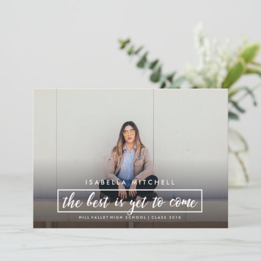 Het beste is nog om Foto afstuderen te komen Aankondiging (Staand voorkant)