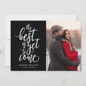 Het beste is nog om nieuwjaar te komen feestdagenkaart (Voorkant)