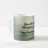 Het beste is nog om oceaanfoto te zijn koffiemok (Voorkant links)