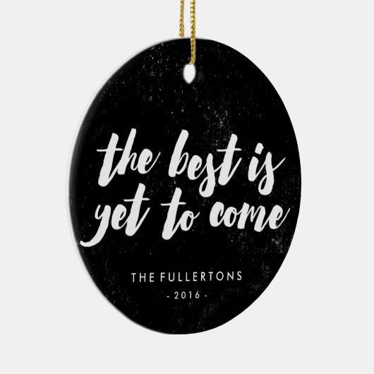 Het beste is nog Ornament te komen - zwart (Rechts)