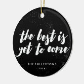 Het beste is nog Ornament te komen - zwart (Links)