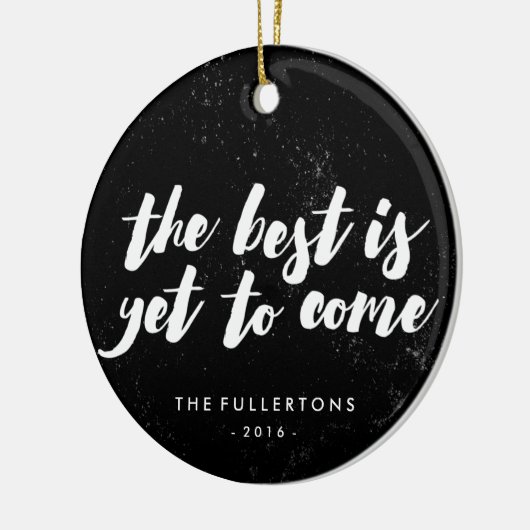 Het beste is nog Ornament te komen - zwart (Links)