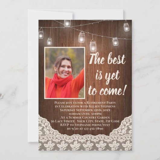 Het beste is nog steeds de  Pensioenpartij te word Kaart (Voorkant)