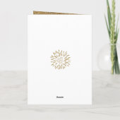 Het beste is nog steeds een feestelijke gouden zwa feestdagen kaart (Achterkant)