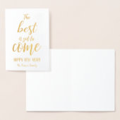 Het beste is nog steeds het gouden oliemonogram te folie kaarten (Display)