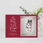 Het beste is nog steeds om foto te maken feestdagenkaart (Staand voorkant)