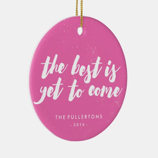 Het beste is nog steeds Ornament - magenta (Rechts)