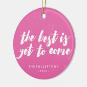 Het beste is nog steeds Ornament - magenta (Links)