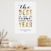 Het beste is nog steeds Poster - Faux Folie Gold (Keuken)