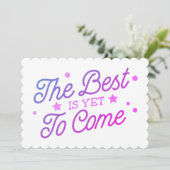 Het beste is nog steeds roze te worden kaart (Staand voorkant)