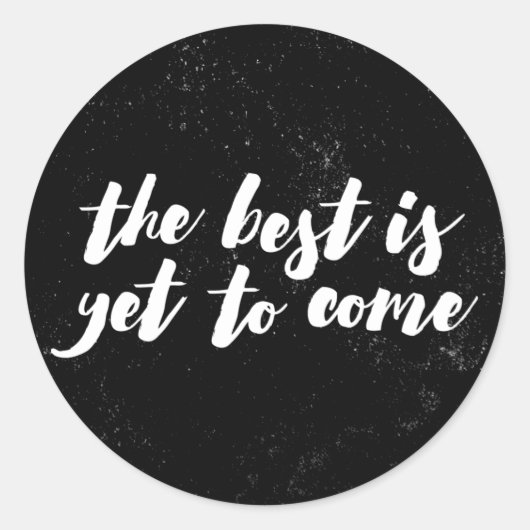 Het beste is nog steeds Sticker - zwart (Voorkant)