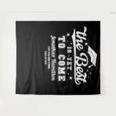 Het beste is nog te komen Black Afstudeerder Party Wandkleed (Voorkant (horizontaal))