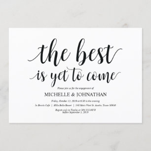Het beste is nog te komen, Engagement Party nodigt Kaart