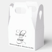 Het beste is nog te komen gunst box bedankdoosjes (Geopend)