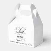 Het beste is nog te komen gunst box bedankdoosjes (Voorkant Zijde)