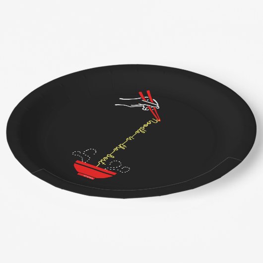 Het beste is noodle papieren bordje (Gekanteld)