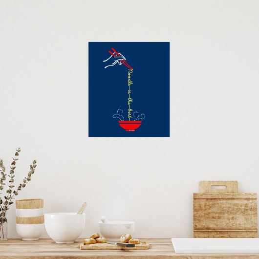Het beste is noodle poster (Keuken)