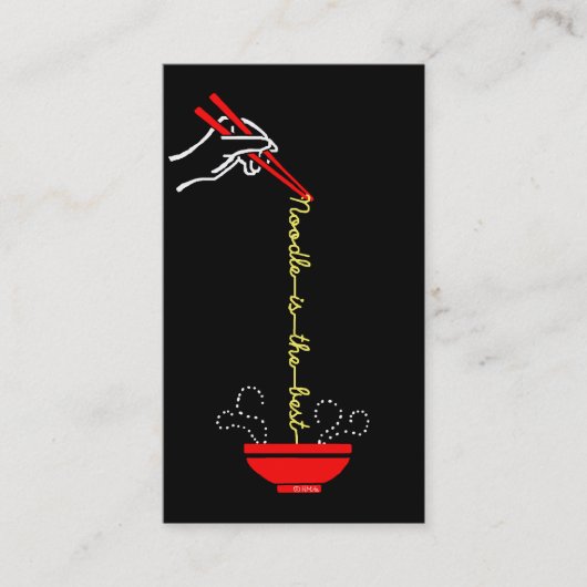 Het beste is noodle visitekaartje (Voorkant)