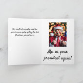 Het beste kerstcadeau van 2024 - Donald Trump Feestdagen Kaart (Binnen)