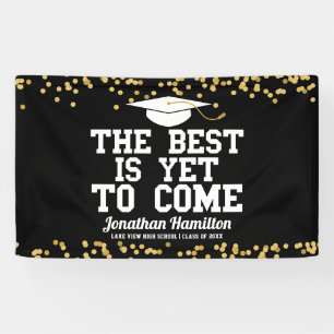 Het Beste Komt Nog Black Grad Feest Banner