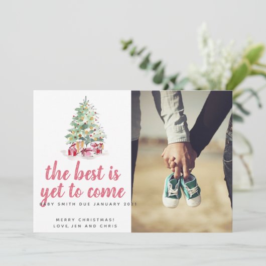 Het beste komt nog Kerstkaart (Staand voorkant)