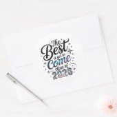 Het Beste Komt Nog Klas van 2026 Ronde Sticker (Envelop)