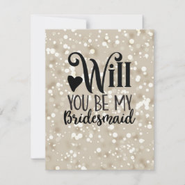 Het Beste Komt Nog, Wil je mijn Bruidsmeisje zijn Feestdagenkaart