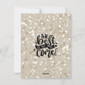 Het beste komt nog, word je mijn bruidsmeisje feestdagenkaart (Achterkant)