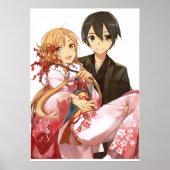 Het beste koppel Kirito en Asuna aan Sword Art Onl Poster (Voorkant)